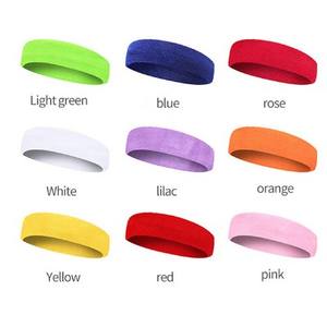 Custom logo Sweat Absorption Exercise Sweat Prevention Fitness <b>Yoga</b> Men's and Women's Pure Cotton <b>Headband</b> - Product Image 2