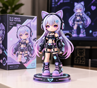 Figurine d'action 3D personnalisée en PVC Catgirl - Figurine de collection Cyberpunk Anime Girl pour jouets en boîte surprise et cadeaux en gros