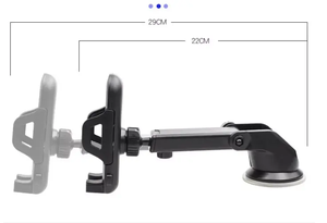 2in1 यूनिवर्सल लचीली कार विंडशील्ड डैशबोर्ड माउंट फोन धारक 360 डिग्री क्रैडल एयर वेंट धारक - Product Image 3