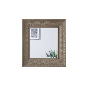 Miroir mural décoratif Dyerlane, cadre en bois carré, design traditionnel, épaisseur 4 mm - Product Image 1