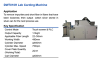 Machine à carder la laine de petite taille à haute efficacité DW7010H - Équipement de cardage de fibres de précision pour la préparation d'échantillons en laboratoire