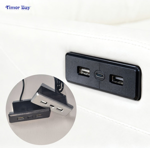 Recessed 2 USB <strong>a</strong> &amp; 1 Type <strong>C</strong> Charger for Sofa Triple Port Hub - Product Image 1