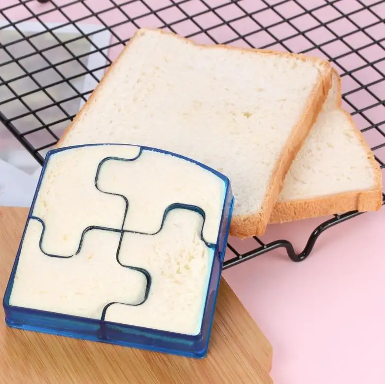 Groothandel Ps Materiaal Puzzel Vormige Sandwich Cutter Toast Mold Brood Bakken Tools Voor Kinderen Kids