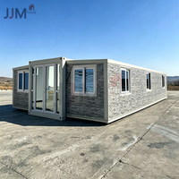 JJM Fast Build Maison Préfabriquée Mobile 20Ft 40Ft, 2-5 Chambres, Maison Conteneur Pliable et Extensible, Villa Préfabriquée, Hôtel