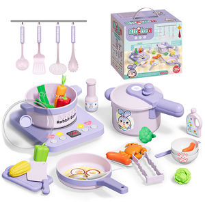 Offre Spéciale bricolage dessin animé lapin lumière musique créative marmite ensemble jouer cuisine ensemble jouets électroniques pour les enfants - Product Image 2