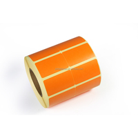 Couleur personnalisée 80mm x 24mm autocollant thermique direct 2 rangées d'étiquettes en papier adhésif de codes à barres imprimées étiquettes d'emballage d'imprimante thermique