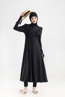 Burkini Modeste Personnalisé avec Logo OEM pour Femmes Musulmanes – Robe de Bain à Manches Longues pour Plage et Piscine