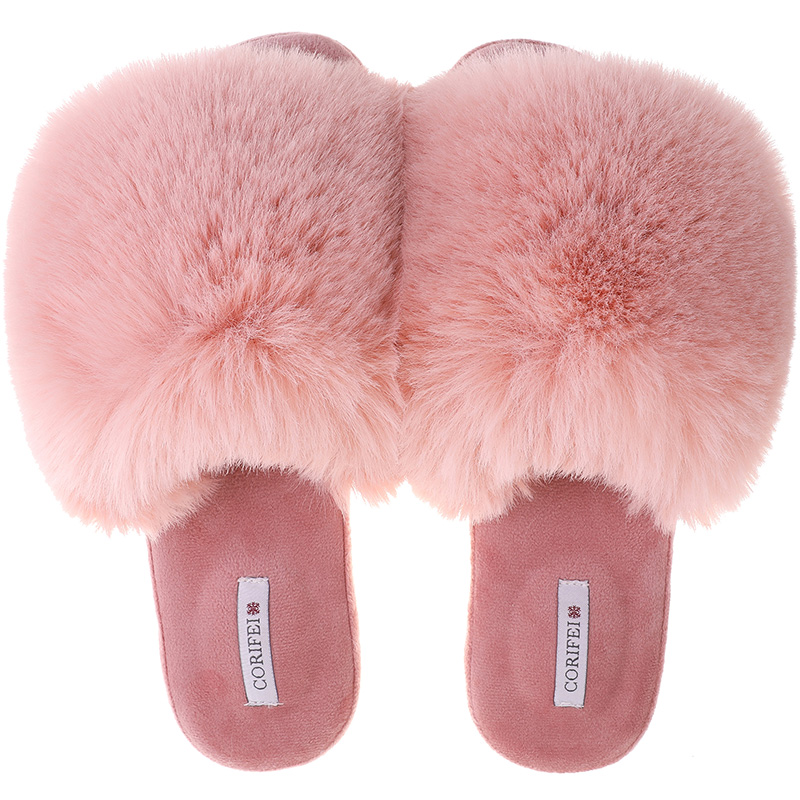 Best Selling Fluffy Hair Slippers Luxurious Durable Women's Shoes