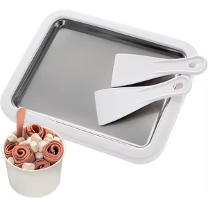 Tự làm kem Gelato Máy DIY trái cây <span class=keywords><strong>Ice</strong></span> <span class=keywords><strong>Cream</strong></span> công cụ 304 thép không gỉ chiên khay sữa chua mềm phục vụ <span class=keywords><strong>Ice</strong></span> <span class=keywords><strong>Cream</strong></span> Maker - Product Image 1