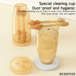 Revêtement de langue multifonctionnel propre en forme de brosse à dents pour bébé en silicone pur et imperméable pour bébé avec boîte de rangement - Product Image 6