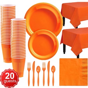 <span class=keywords><strong>Buon</strong></span> <span class=keywords><strong>compleanno</strong></span> <span class=keywords><strong>20</strong></span> persone festa stoviglie decorazione della tavola usa e getta in plastica tinta unita piatto di carta tazza set di stoviglie - Product Image 4
