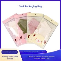 Sacs d'emballage pour chaussettes en stock, manchons rafraîchissants pour les bras, sacs refermables à fermeture éclair en film nacré PETCPP