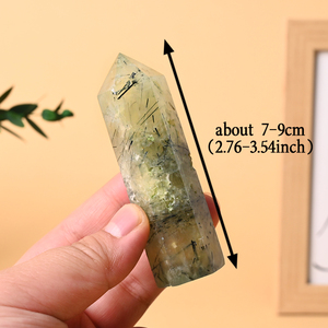 Pietre Naturali Curative all'Ingrosso, Cristallo di <span class=keywords><strong>Prehnite</strong></span> Lucidato a Forma di Torre per Decorazione - Product Image 3