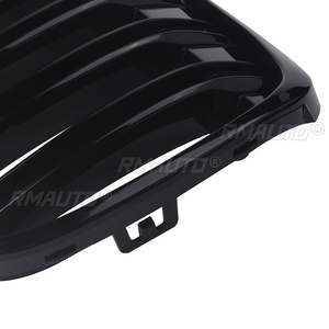 Rejilla Delantera para BMW X1 F48 F49 2016 2017 2018 2019 XDrive, Doble Listón, Negro Brillante, Accesorios para Automóviles - Product Image 6