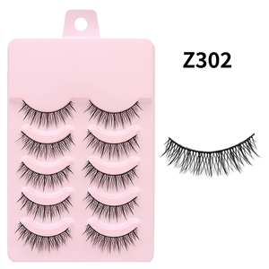 Viviinnis mềm lông mi Dải Lông mi lông mi với ban nhạc rõ ràng trông giống như tự nhiên lông mi mở rộng Curl Lash Dải <span class=keywords><strong>5</strong></span> cặp gói - Product Image 5