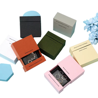 Boîte cadeau pour bijoux et montres, boîtes rigides en carton, fermeture magnétique, rectangle, petite boîte cadeau vide faite à la main, logo personnalisé pour boucles d'oreilles