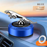 Diffuseur de parfum solaire pour voiture, statue de léopard rotative, ornement de tableau de bord, diffuseur de parfum solaire pour voiture
