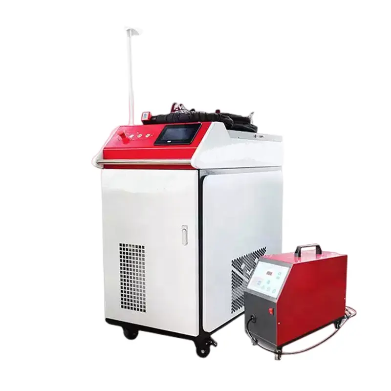 Mesin las Laser genggam 3 dalam 1, peralatan las Laser serat Laser portabel 1000W 1500W 2000W