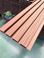 Panneaux muraux en WPC pour terrasse extérieure, multi-tailles, optionnels, découpables, pour la conception personnalisée d'espaces extérieurs