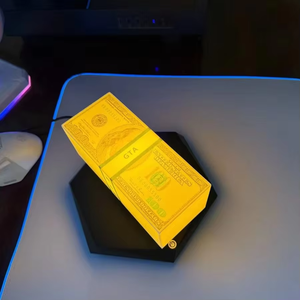 Manufacture Price Magnetic Levitating Touch Money Lamp Dollar Bill LED Office Desk Decor Prosperity Gift 360 Floating <b>Light</b> - Product Image 3