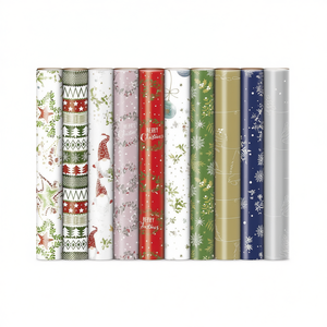 Classic <b>Christmas</b> Wrapping Paper 2mx70cm Roll Set For Holiday Gift Wrapping - Product Image 2