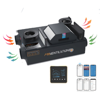 Vmc Double Flux 250m3/h 147cfm Résidentiel Récupération d'énergie/chaleur Systèmes CVC Monté au plafond ERV HRV Ventilation Dîner extérieur