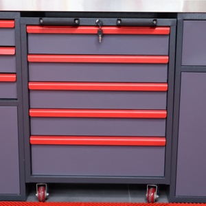 15 ngăn kéo công cụ hạng nặng kết hợp tủ nhà để xe bằng kim loại và lưu trữ với tủ lăn có thể khóa và dải điện - Product Image 6