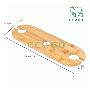 Estante de botella de vino individual de bambú, portavasos de copa de vino, estante de vino de madera - Product Image 3