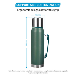 Thermos en <span class=keywords><strong>acier</strong></span> <span class=keywords><strong>inoxydable</strong></span> <span class=keywords><strong>1L</strong></span> pour Yerba Mate, best-seller, bouteille d'eau isolée à double paroi, <span class=keywords><strong>gourde</strong></span> isotherme avec tasse à Yerba Mate - Product Image 2