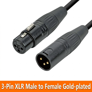 <span class=keywords><strong>Cable</strong></span> de Micrófono XLR <span class=keywords><strong>Macho</strong></span> <span class=keywords><strong>a</strong></span> <span class=keywords><strong>Hembra</strong></span> para Altavoz o Sistema de PA, Estudio de Grabación, Conductores de Cobre, Baja Distorsión, Blindaje Antirruido - Product Image 2