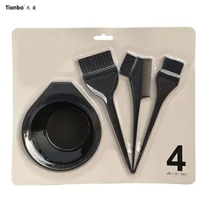 Top Alibaba Supplier Mixing 350ML Tint Bowl And Brush Set For Hair Dye