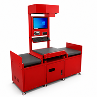 Système de tri automatique de colis à 4 canaux avec lecture de codes-barres, pesage et dimensionnement Fengwang FW-DWS-S14 1800-2500 PPH
