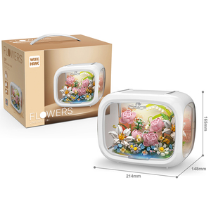 Juego <span class=keywords><strong>de</strong></span> Bloques <span class=keywords><strong>de</strong></span> Construcción <span class=keywords><strong>de</strong></span> Plástico ABS Personalizado, Juguete Educativo para Arreglos Florales, 730 Piezas, <span class=keywords><strong>Ladrillos</strong></span> <span class=keywords><strong>de</strong></span> Construcción DIY - Product Image 1