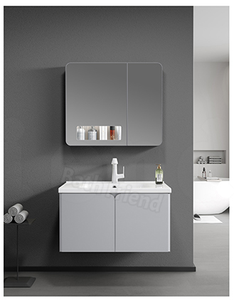 Meuble <span class=keywords><strong>de</strong></span> <span class=keywords><strong>salle</strong></span> <span class=keywords><strong>de</strong></span> <span class=keywords><strong>bain</strong></span> mural design moderne 2026 avec miroir LED, vasque en céramique, prix abordable, idéal pour hôtels, garantie 3 ans - Product Image 6