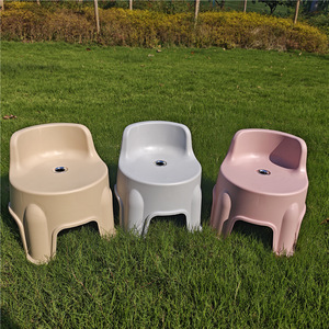 Children's <b>Chair</b> Plastic Backrest Stool Durable Modern Design For Home Kindergarten Use - Product Image 1