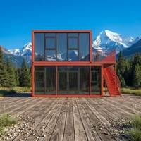 Maison préfabriquée modulaire en conteneur, bâtiment en acier détachable pour bureau et habitation