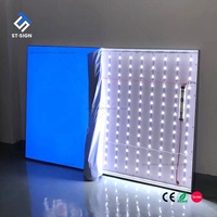 Boîte lumineuse rectangulaire suspendue à cadre en aluminium, rétroéclairée par LED haute luminosité, en tissu, pour publicité dynamique et étanche sur le thème de l'anime
