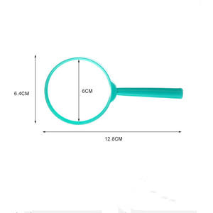 Lensa observasi luar ruangan pegangan anak-anak warna-warni plastik 3X <span class=keywords><strong>60MM</strong></span> kaca pembesar hadiah kaca pembesar Ilmiah - Product Image 3
