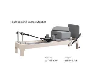 Reformer de Pilates de Madera Redondeado para Uso Doméstico y Comercial, Máquina Multifuncional para Ejercicios de Core, Yoga y Pilates - Product Image 4