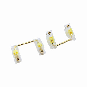 Tecsee อุปกรณ์กันสะเทือนแป้นพิมพ์ดาวเทียมสีเหลือง,ตัวกันสะเทือนแป้นพิมพ์เส้นชุบทองสำหรับ Diy แป้นพิมพ์กลไก PCB - Product Image 4