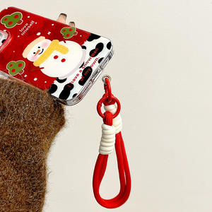 Lanière de téléphone en forme de bonhomme de neige de Noël, coque de téléphone à bord doux, adaptée à l'Iphone16 15 Huawei <span class=keywords><strong>Xiaomi</strong></span> 14 vivo OPPO, coque de protection Funda Capa - Product Image 6