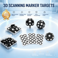 Penanda Pemindaian 3D Reflektif Tinggi Diameter Dalam 100mm Diameter Luar 150mm Paket Titik Tunggal untuk Pengukuran 3D Rekayasa Balik