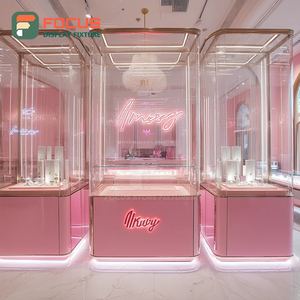 Minimalist Custom Jewelry Display Cabinet Manufacturer Metal <b>Frame</b> Brand Store Display Counter - Product Image 2
