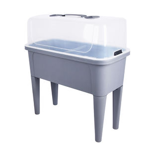 Vertak nuevo diseño de plástico elevado jardín cama elevada balcón plantador elevado caja con cubierta de invernadero - Product Image 2