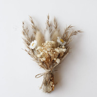 Set Buket Mini Bulu Ekor Kelinci Gypsophila Kering Alami untuk Dekorasi Pernikahan Rustic dan Hiasan Meja Rumah sebagai Hadiah