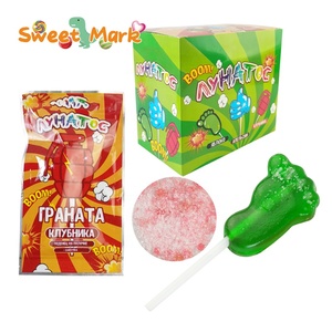 Bonbons en <span class=keywords><strong>poudre</strong></span> effervescente personnalisés et sucettes aux fruits mélangés en forme de <span class=keywords><strong>pied</strong></span> mignon - Product Image 1