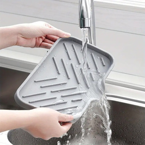 Draining <b>Mat</b> Silicone Sink Water Collection Non-Slip Countertop <b>Mat</b> Square Multi Purpose - Product Image 2