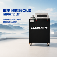 Réservoir de refroidissement par immersion 12U pour serveur GPU IA, centre de données HPC, échangeur de chaleur intégré 40 kW, raccord rapide DN40, dimensionnement personnalisé