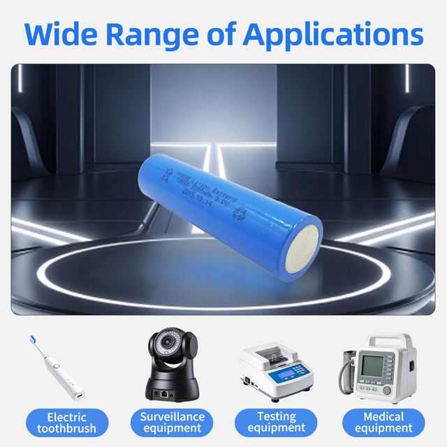 POEAE Rechargeable 3V 18650 Lithium Ion Battery 2200mAh Cylindrical Lithium Battery