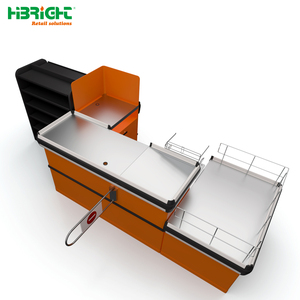 Highbright Modern <b>Checkout</b> <b>Counter</b> with Conveyor Belt for Supermarket & Retail Stores - Product Image 1